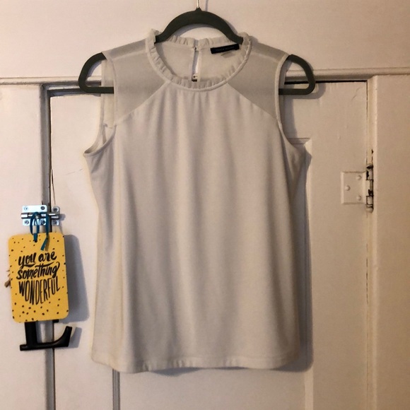 Tommy Hilfiger Tops - Sheer shoulder tank blouse